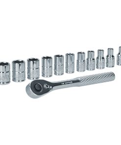 Juego de dados y accesorios milimétrico 12 piezas 1/4 in Urrea