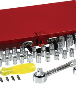 Juego de 76 dados y accesorios 1/4 in-3/8 in-1/2 in Urrea