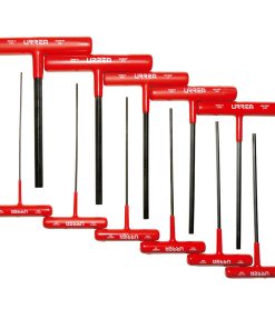 Juego 11 llaves hexagonales T ergonómicas pulgadas 6 in Urrea