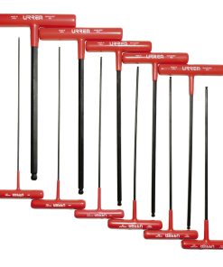 Juego 11 llaves hexagonales T erg pulg punta bola 9 in Urrea