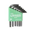 Juego de 7 llaves hexagonales  inL in Torx® rack Urrea