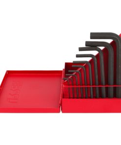 Juego de 10 llaves hexagonales  inL in métricos caja Urrea