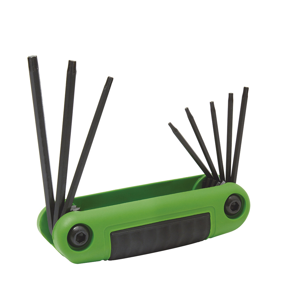 Juego de 8 llaves Torx® tipo navaja T6-T25 Urrea