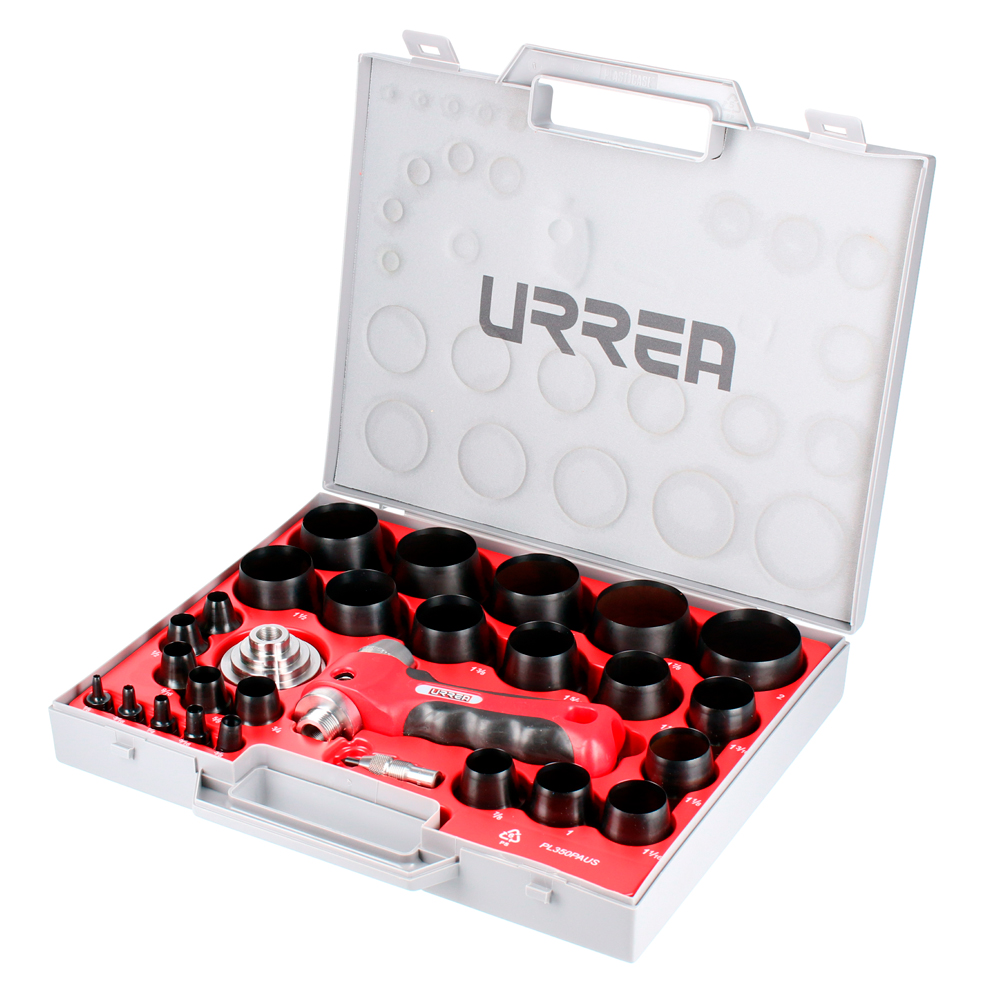 Juego de sacabocados 28 piezas en pulgadas ergonómico Urrea