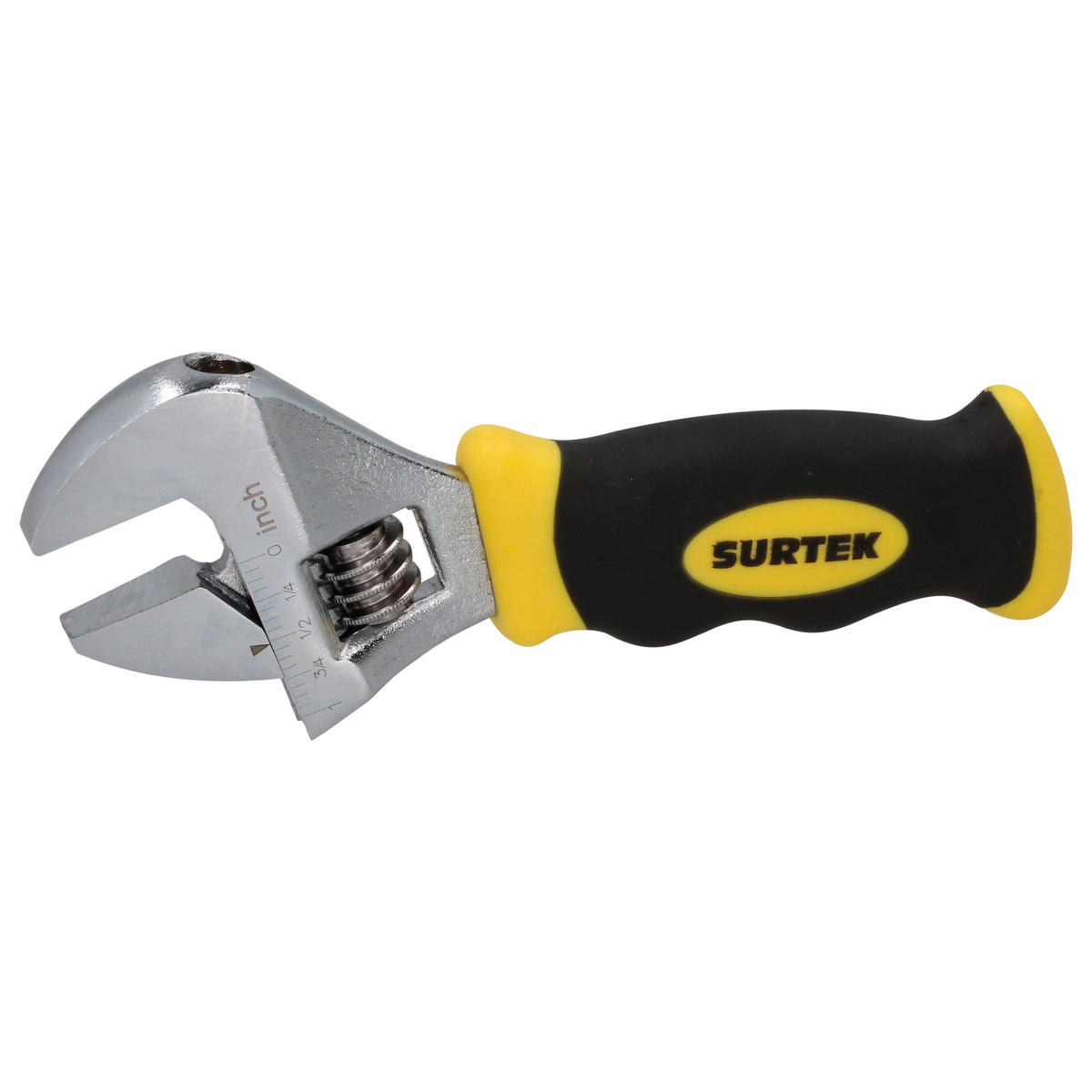 Llave corta ajustable 6 in con grip Surtek