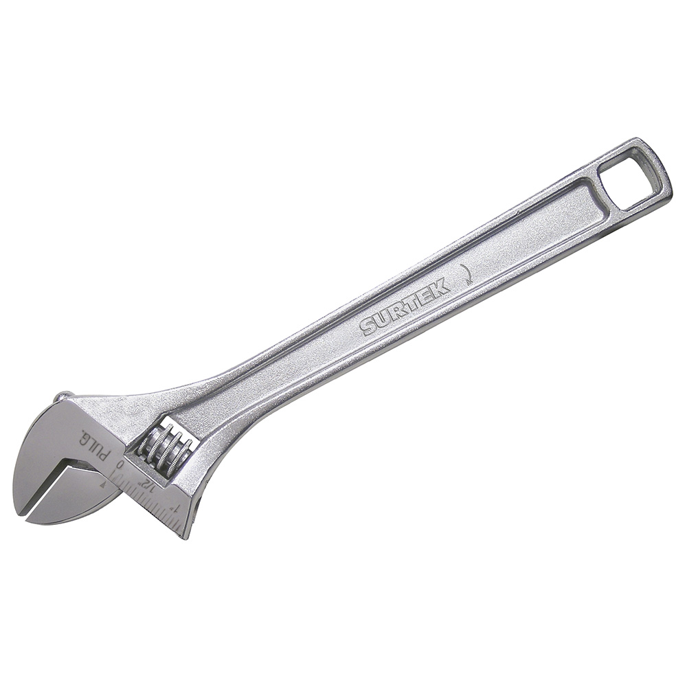 Llave ajustable 8 in cromada Surtek