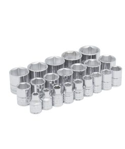 Juego de 21 dados métricos 3/8 in 6 puntas Urrea