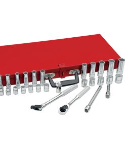 Juego de 30 dados largos accesorios 3/8 in Urrea
