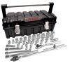 Juego de 37 dados y accesorios en pulgadas 3/8 in-1/2 in Urrea