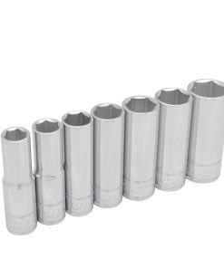 Juego de 7 dados largos en pulgadas 1/2 in 6 puntas Urrea