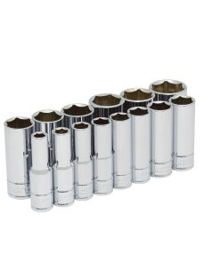 Juego de 14 dados largos en pulgadas 1/2 in 6 puntas Urrea