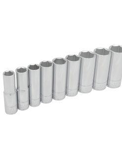 Juego de 9 dados largos en pulgadas boca 1/2 in 6 puntas Urrea