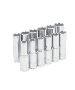 Juego de 12 dados largos métricos 1/2 in 6 puntas Urrea