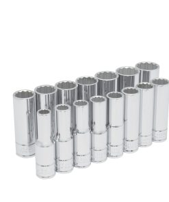 Juego de 15 dados largos métricos 1/2 in Urrea