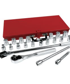 Juego de 23 dados y accesorios métricos 1/2 in Urrea