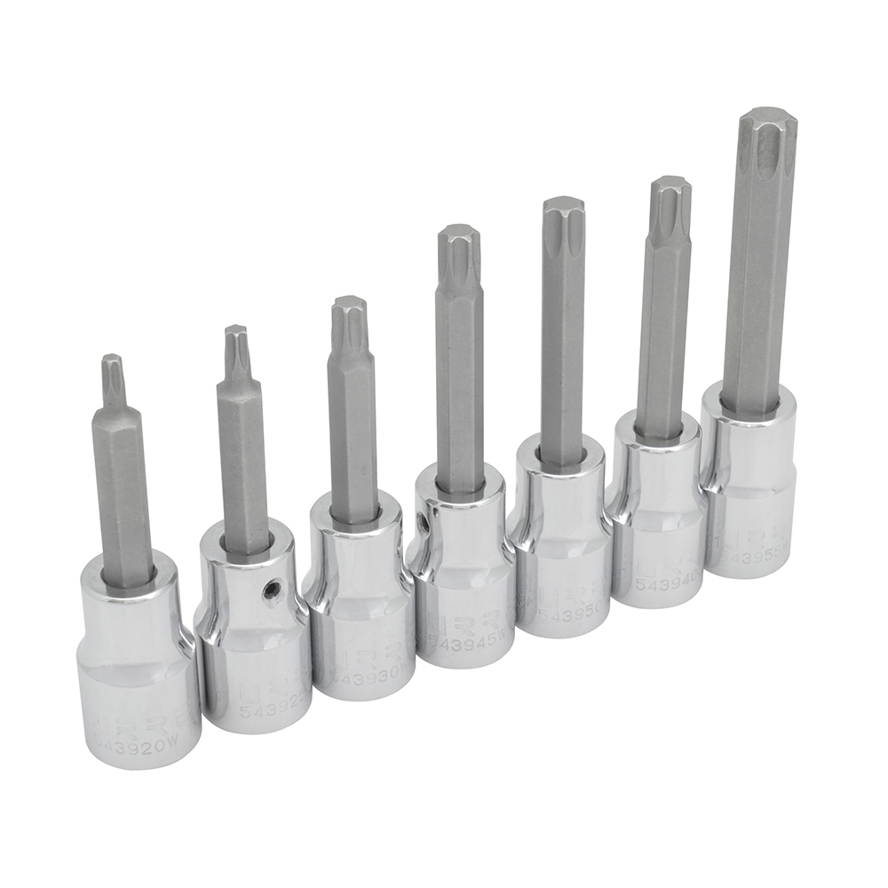 Juego de 7 dados punta Torx® 1/2 in Urrea
