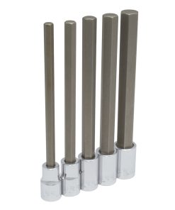 Juego de 5 dados punta hexagonal largas métricos1/2 in Urrea
