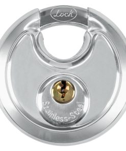 Candado de máxima seguridad ti po disco 70 mm, llave estándar