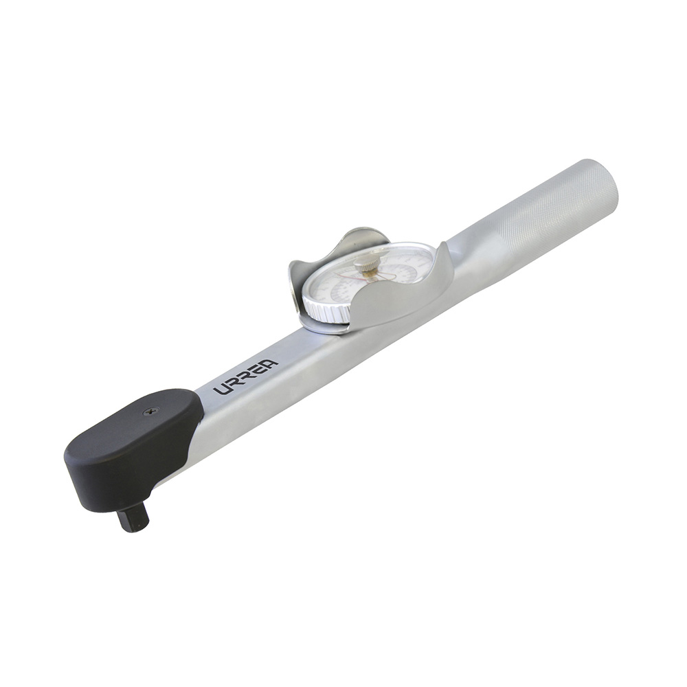 Torquímetro de carátula aluminio 3/8 in0-150 in-lb Urrea