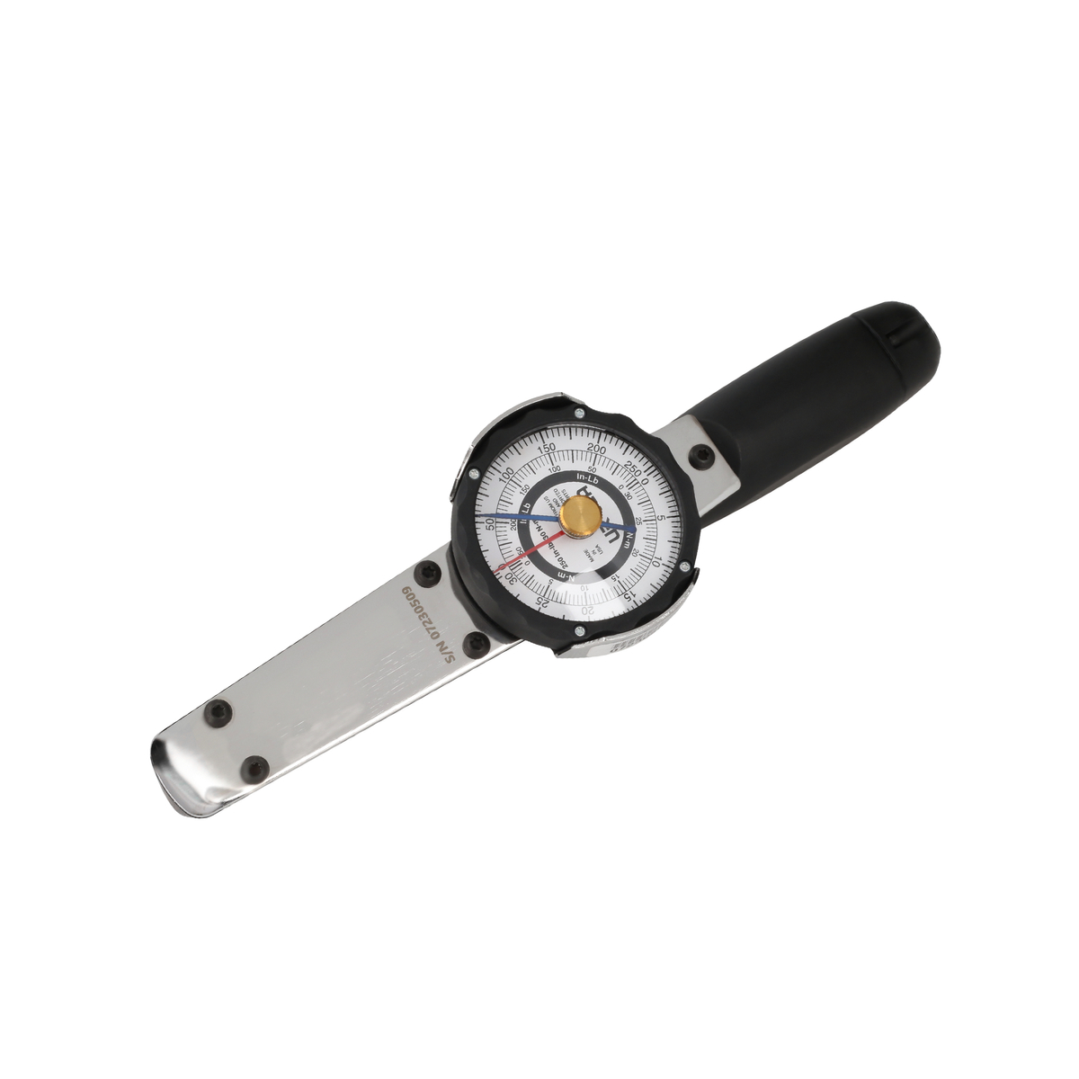 Torquímetro de carátula cuadro de 3/8 in, 0-300 in-lb