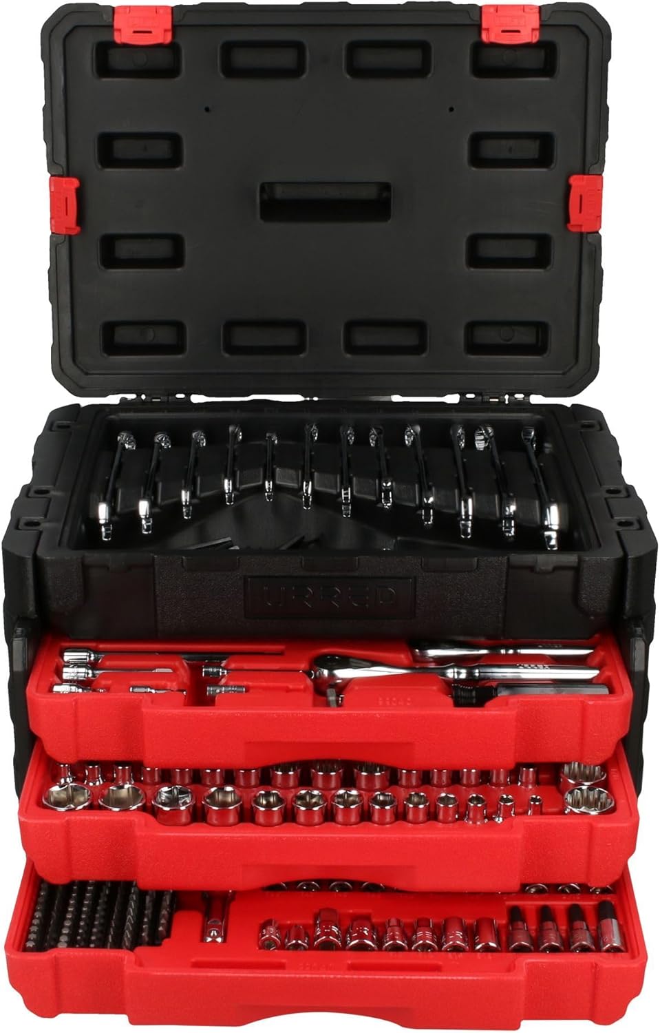 Urrea JCB01 Juego combinado de herramienta para mecánico 450 piezas, con caja plástica de 3 gavetas - Image 2