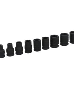 Juego de 9 dados de impacto en pulgadas 3/8 in 6 puntas Urrea