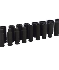 Juego de 17 dados de impacto largos métricos 3/8 in Urrea