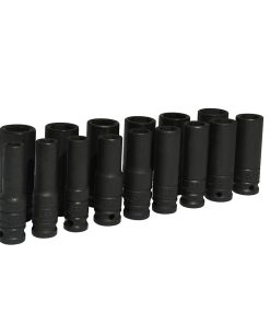 Juego de 15 dados de impacto largos métricos 1/2 in Urrea