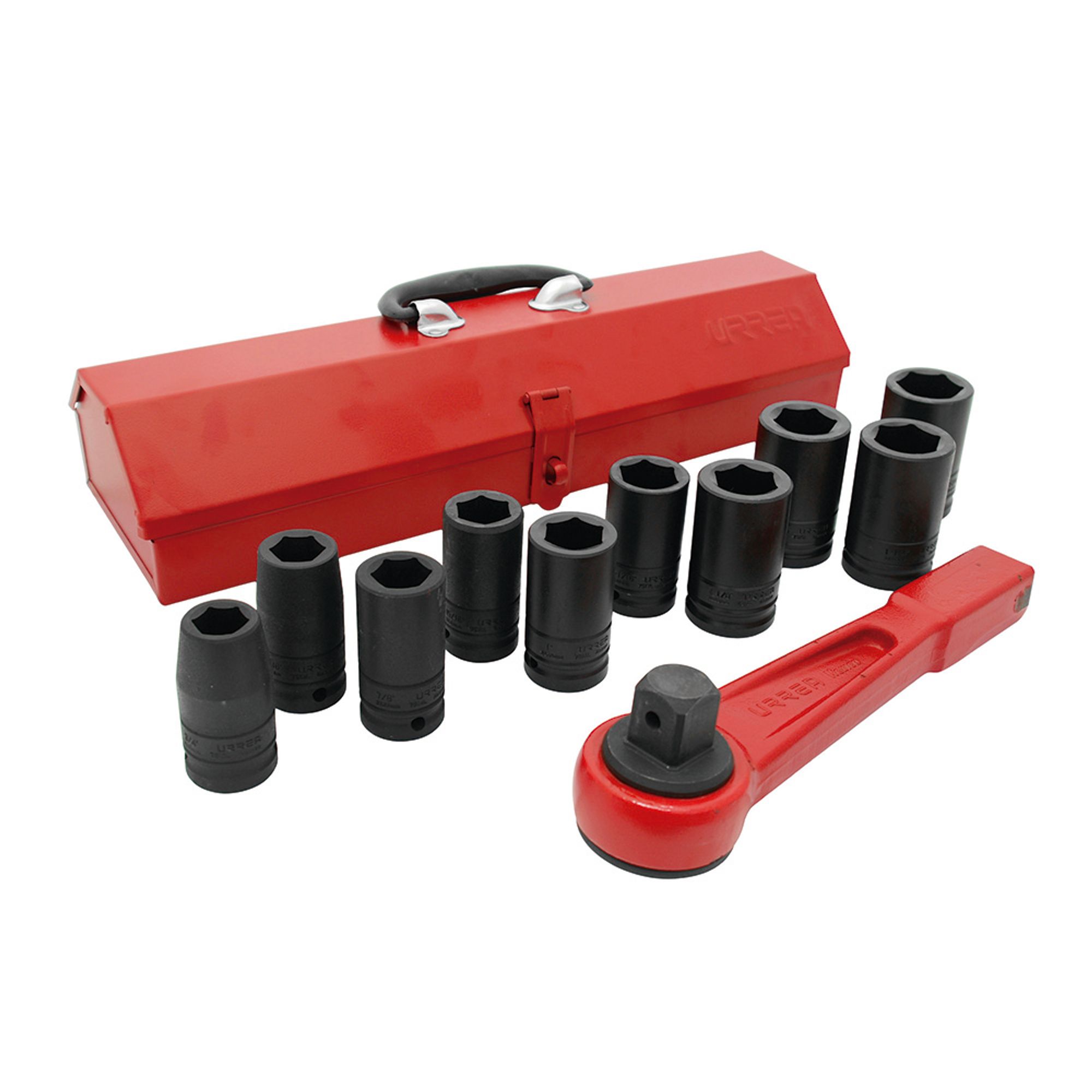 Jgo 12 dados impacto largos pulgadas y accesorios 3/4 in Urrea