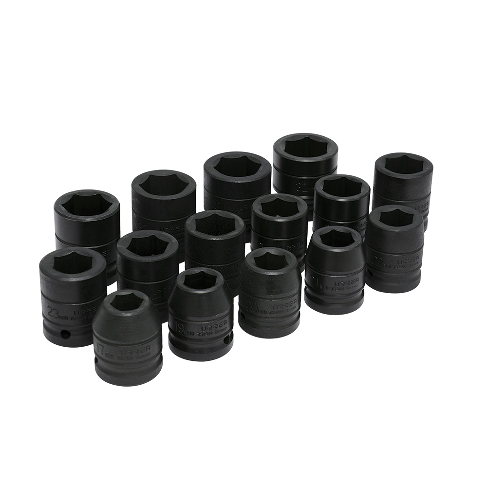 Juego de 15 dados de impacto métricos 3/4 in Urrea