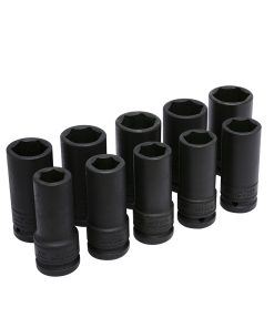 Jgo 10 dados impacto largos pared delgada pulgada 3/4 in Urrea
