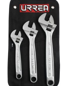 Juego de 3 llaves ajustables cromadas Urrea