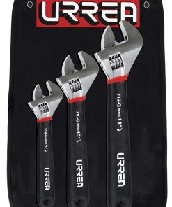 Juego de 3 llaves ajustable rubber grip Urrea
