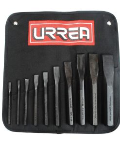 Juego de 10 cinceles 1/4 in-1 in Urrea