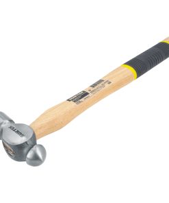 Martillo de bola pulido con ma ngo de madera con grip de 11 in, 8 oz