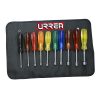 Juego 10 destornilladores de colores de caja pulgadas Urrea