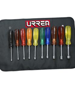 Juego 10 destornilladores de colores de caja pulgadas Urrea