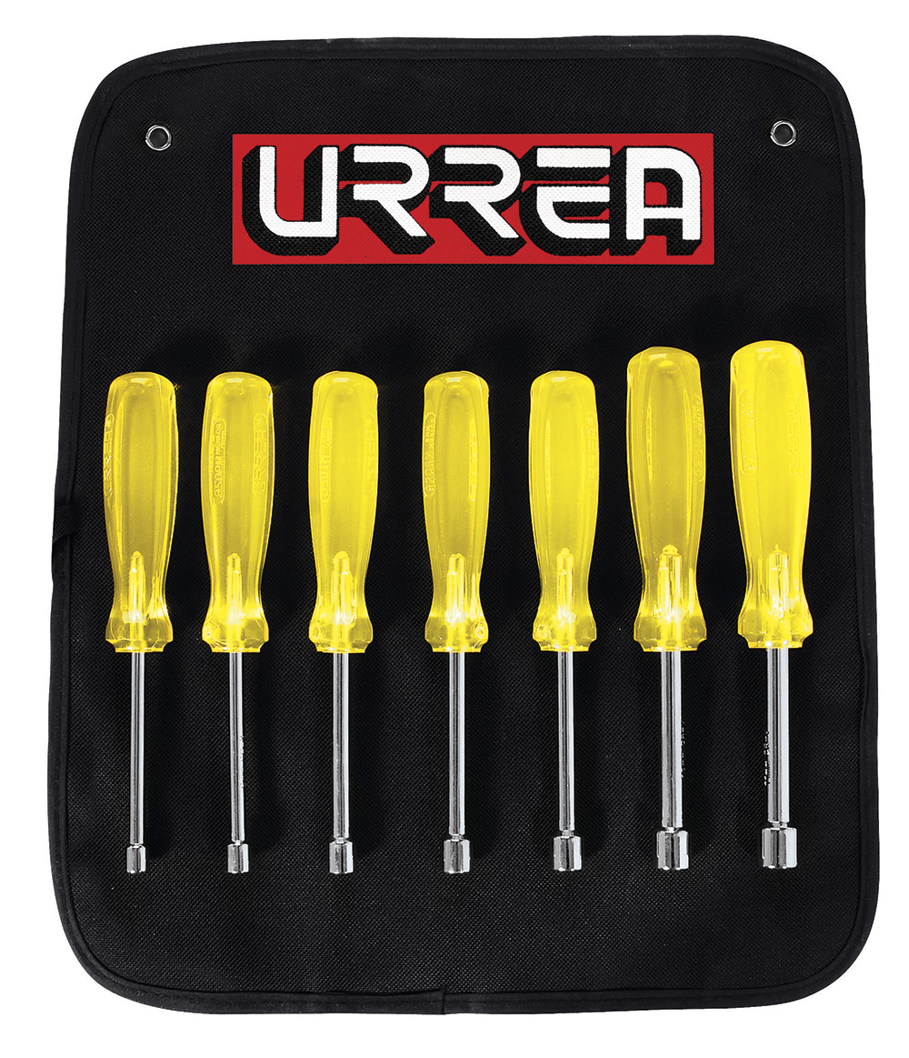 Juego de 7 destornilladores ámbar de caja métricos Urrea