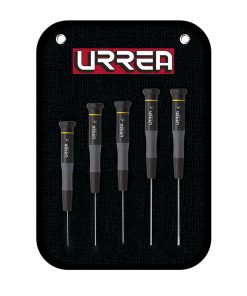 Juego destornilladores ESD Plana  5 pzas estuche lona Urrea