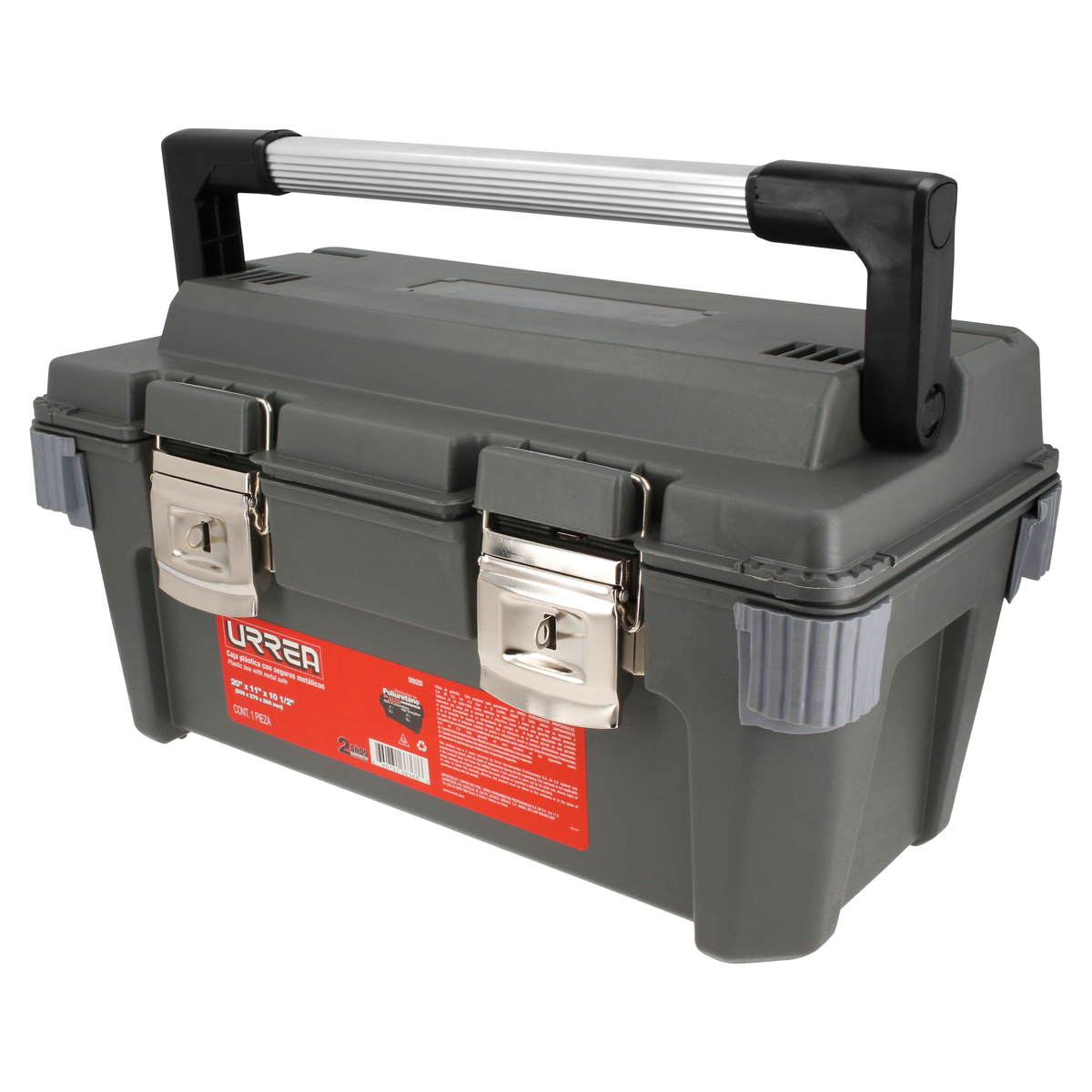 Caja portaherramientas plástica 50x27.5x26.5cm Urrea