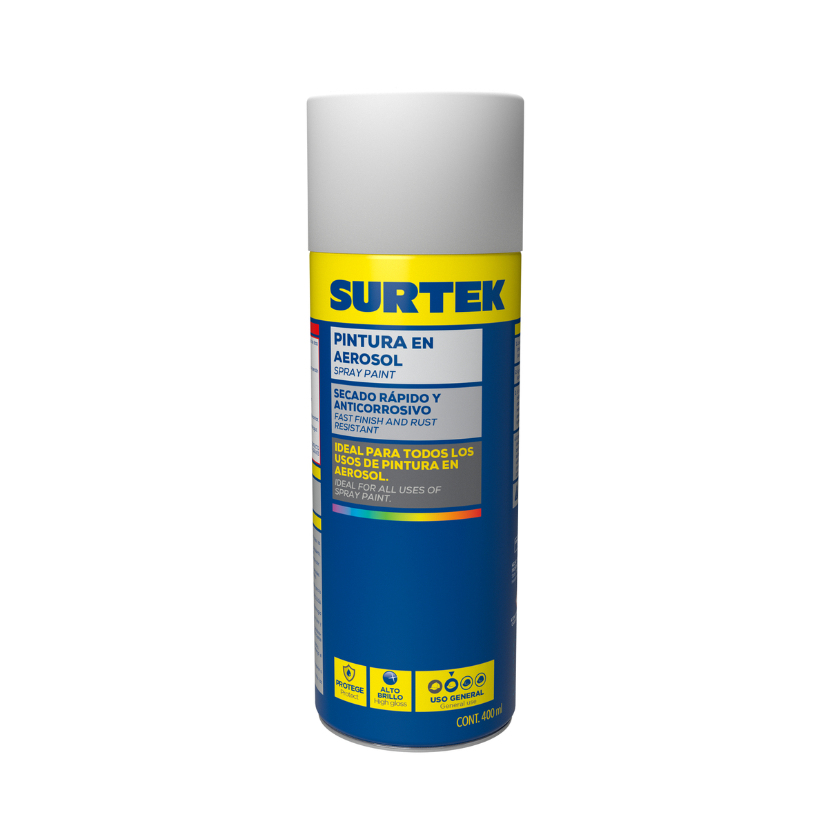 Pintura en aerosol met cromo 400ml Surtek