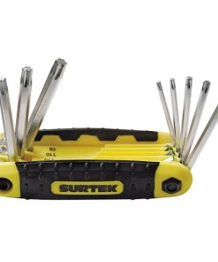 Juego de 8 llaves hexagonales Torx® tipo navaja Surtek