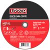 Disco abrasivo de 4-1/2 in, 4000 rpm- 13 300 rpm tipo: 1 Urrea.