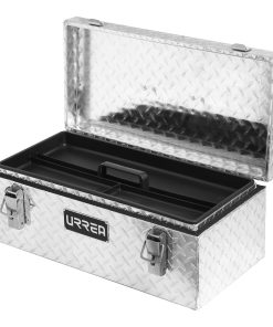 Caja portaherramientas aluminio 24 in charola plástica Urrea