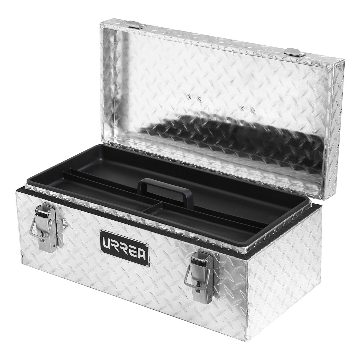 Caja portaherramientas aluminio 24 in charola plástica Urrea