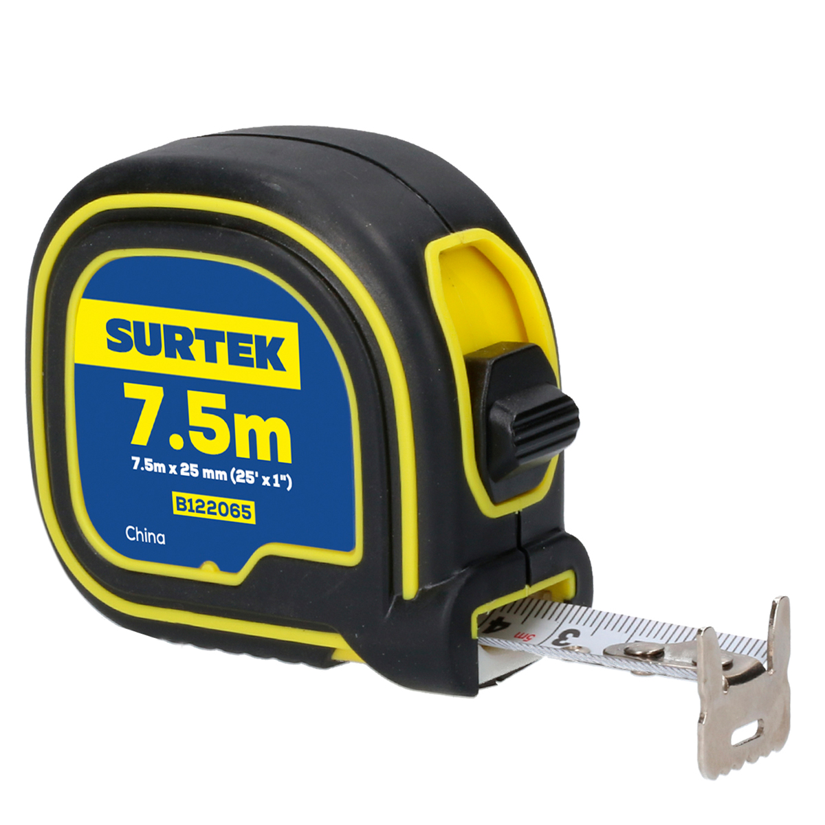 Flexómetro soft grip 8m x 1 in Surtek