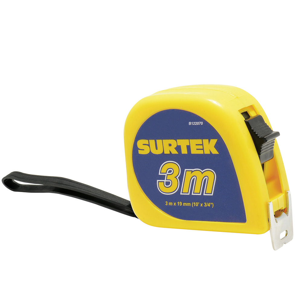 Flexómetro de invencible 3m x 3/4 Surtek