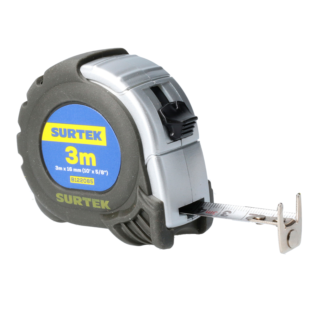 Flexómetro anti-impacto silver 3m x 5/8 in Surtek