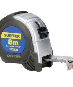 Flexómetro anti-impacto silver 8m x 1 in Surtek