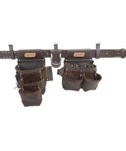 Estuche portaherramientas de cuero doble 16 compart. Urrea